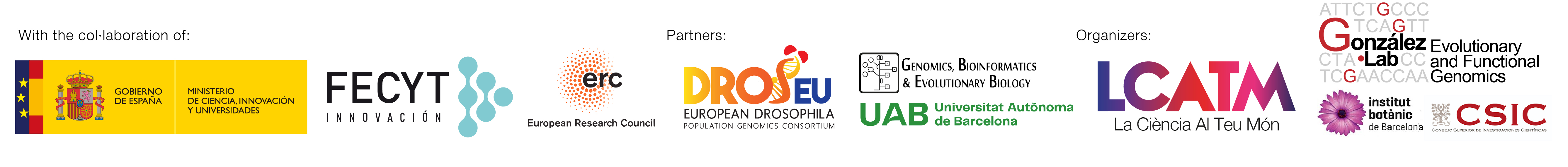 Logotipos de instituciones colaboradoras